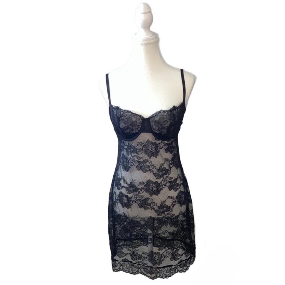 Victoria’s Secret- Sheer lace slip dress
